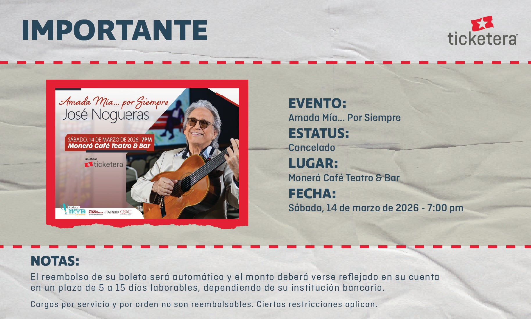 More Info for  Amada Mía... Por Siempre