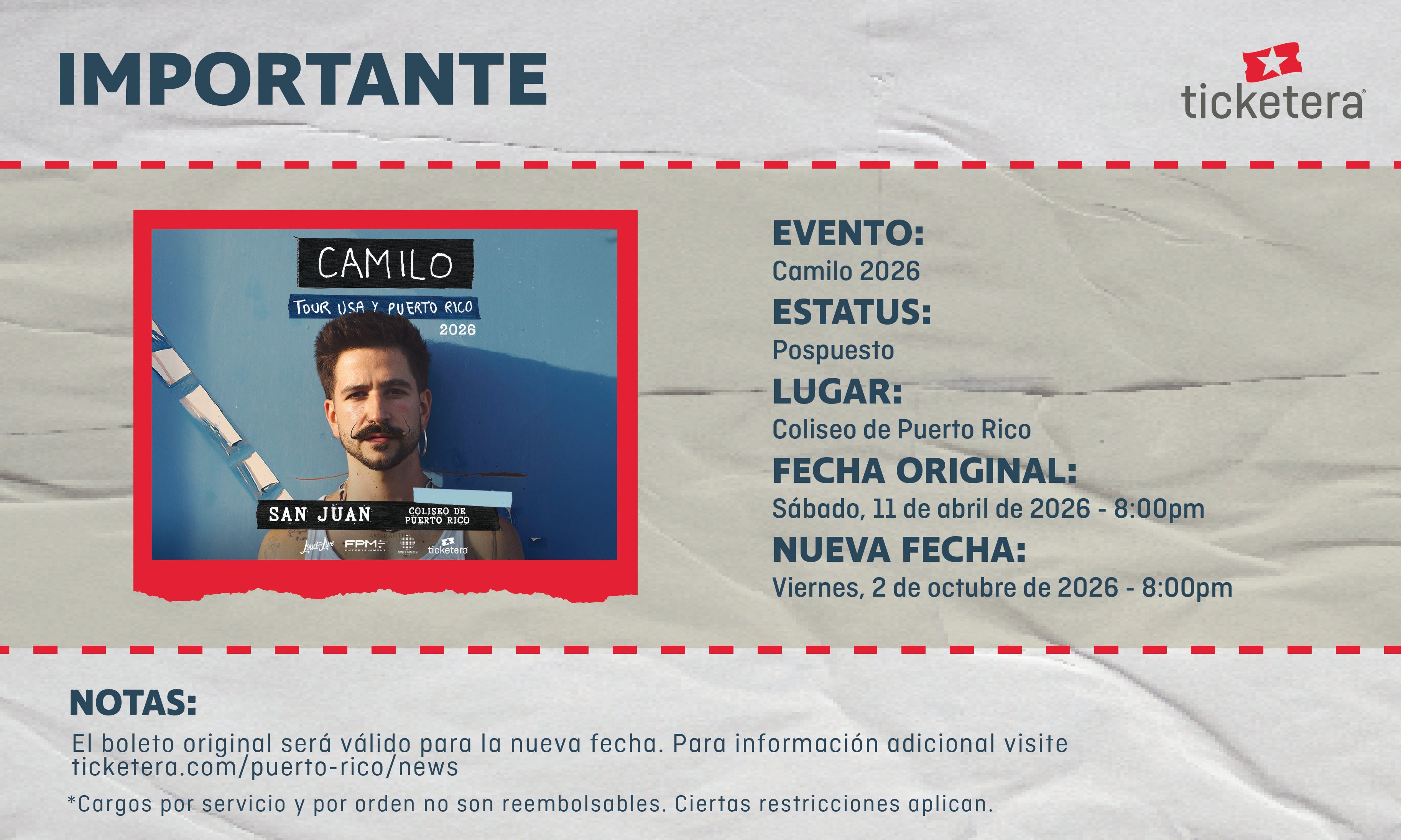 More Info for Camilo 2026