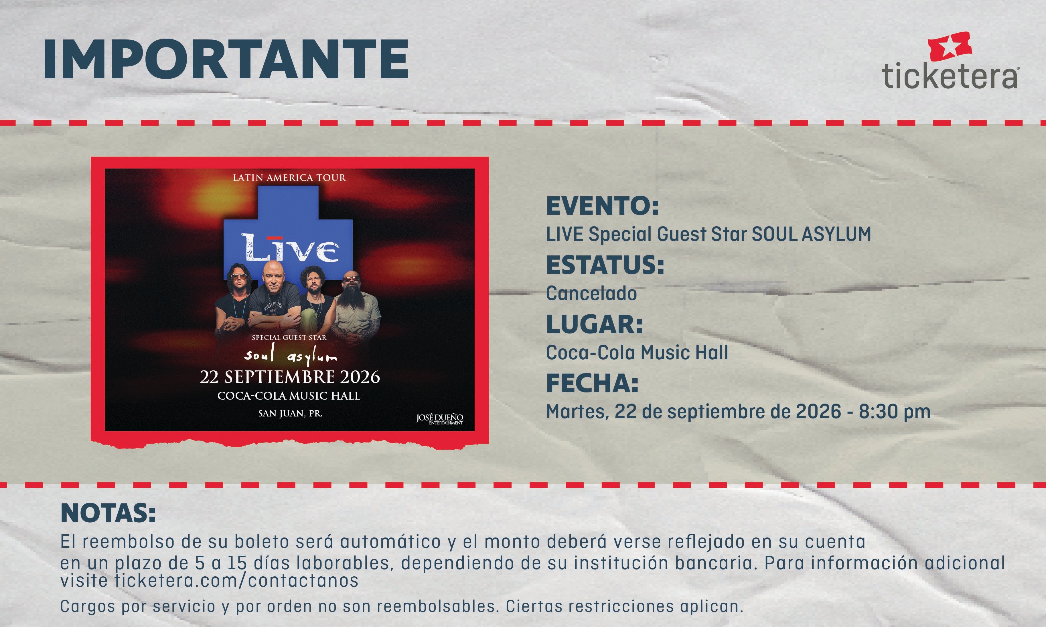 More Info for LIVE Special Guest Star SOUL ASYLUM