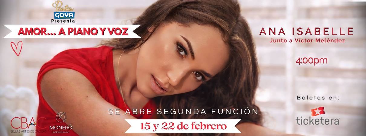 More Info for Ana Isabelle: Amor... a Piano y Voz