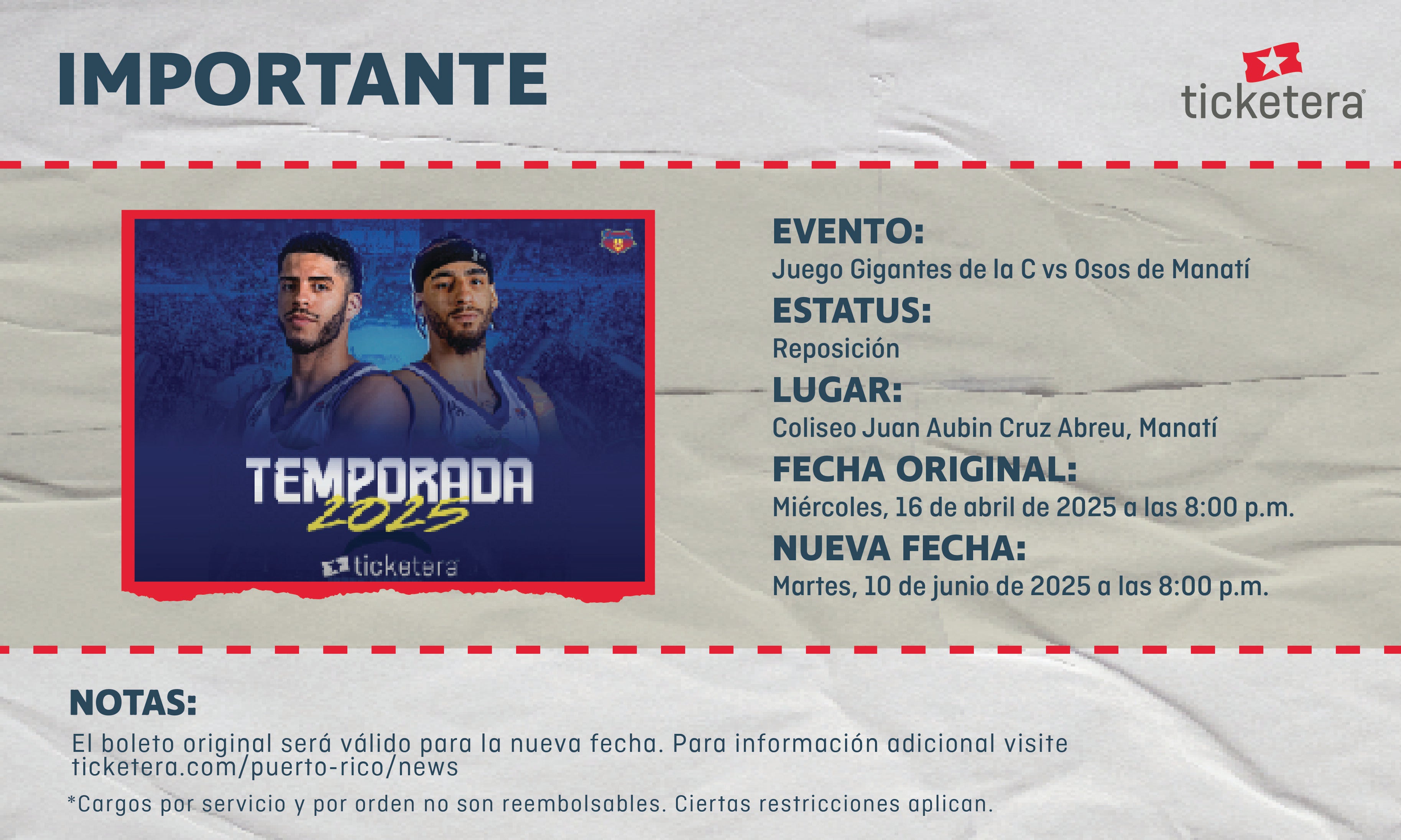 More Info for Osos de Manatí vs Gigantes de la C