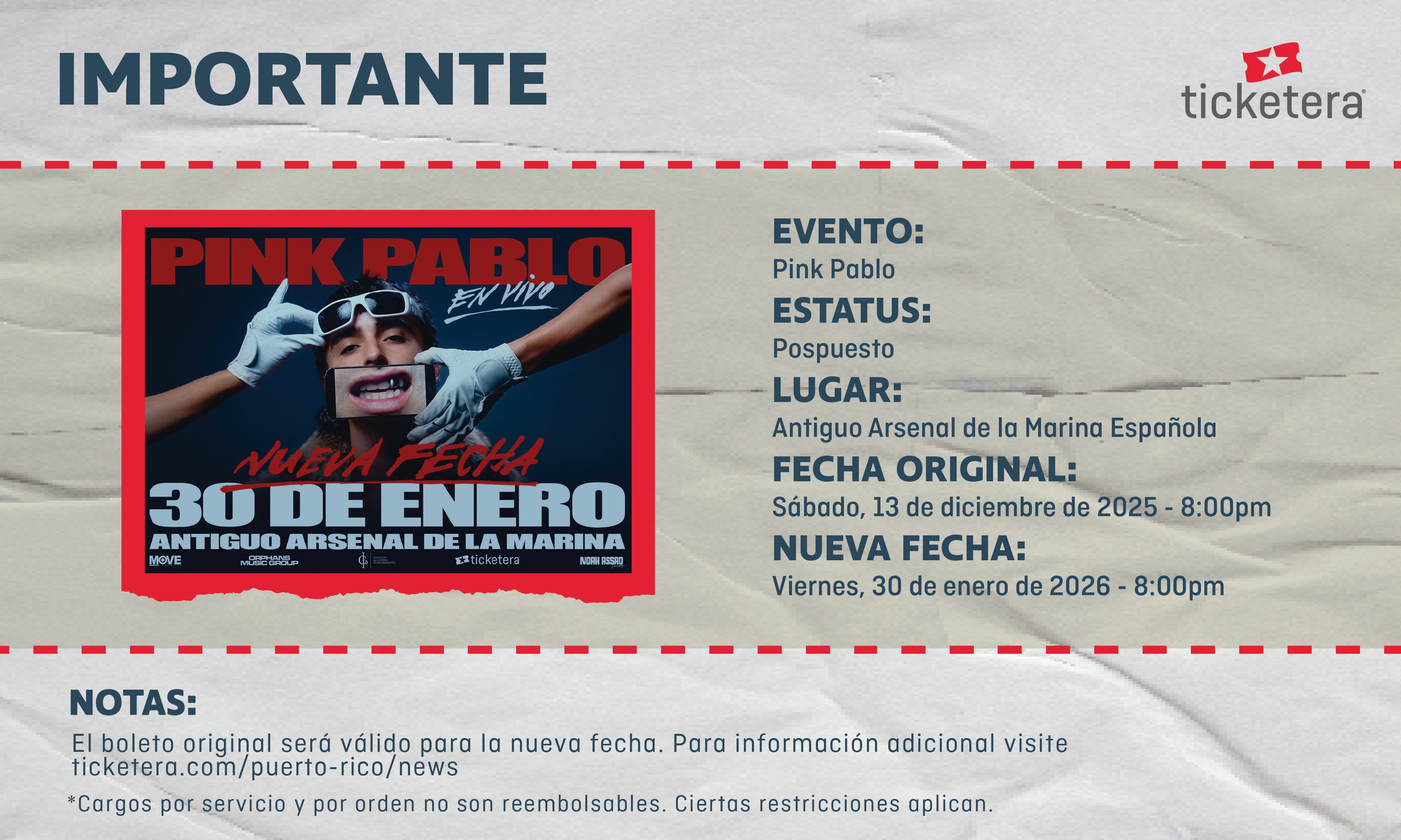 More Info for Pink Pablo En Vivo