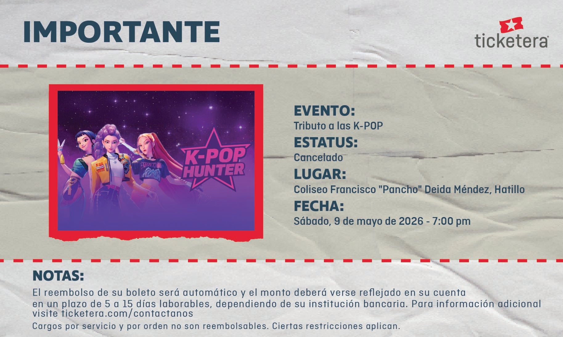 More Info for Tributo a las K-POP 